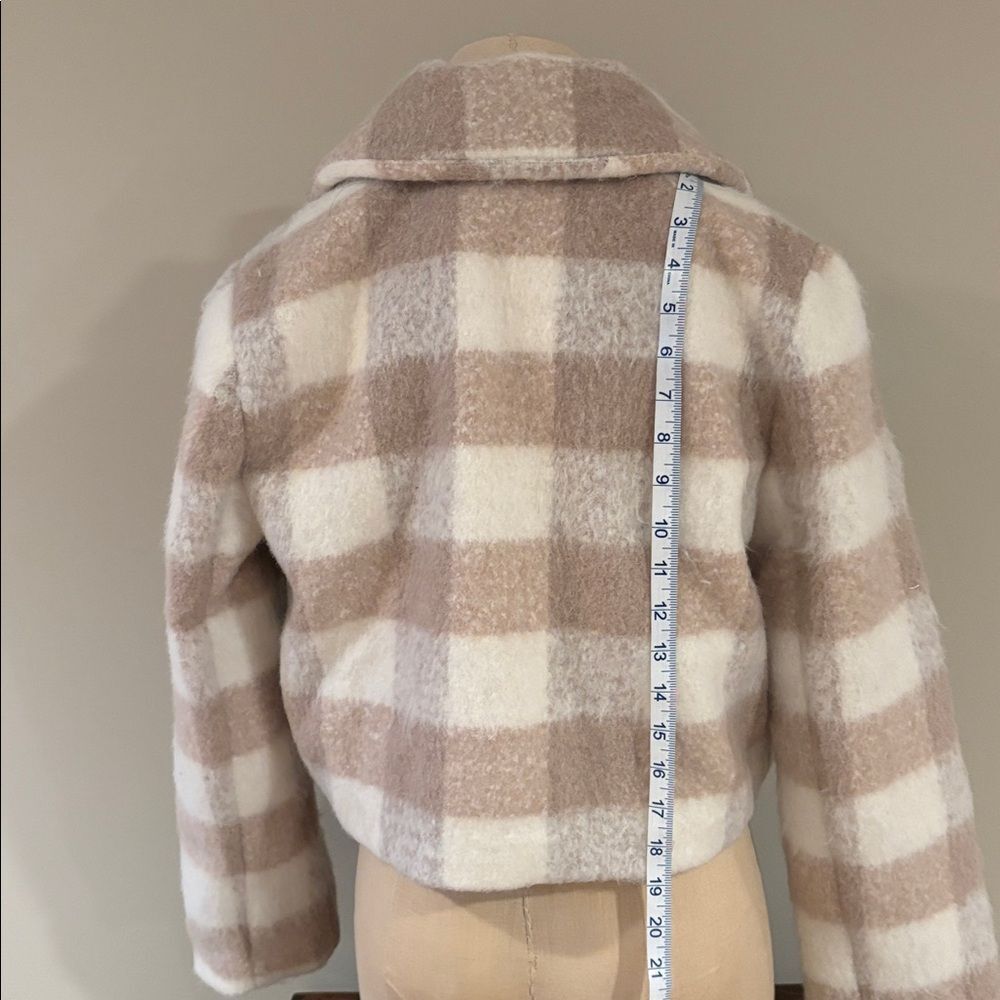 NWT BANANA REPUBLIC PLAID BOUCLE CROPPED JACKET SIZE S PETITE - Picture 6 of 12
